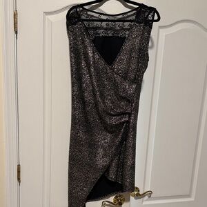 Venus Elegant Black and Silver Women's Dress